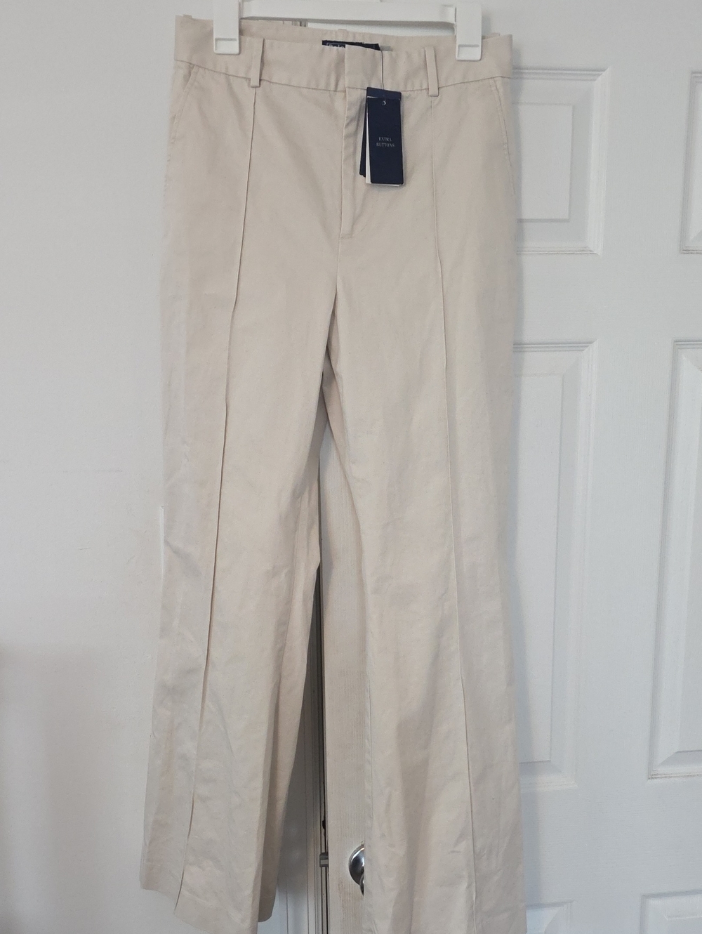 Polo by Ralph Lauren Cream High-Rise Pleated Trousers